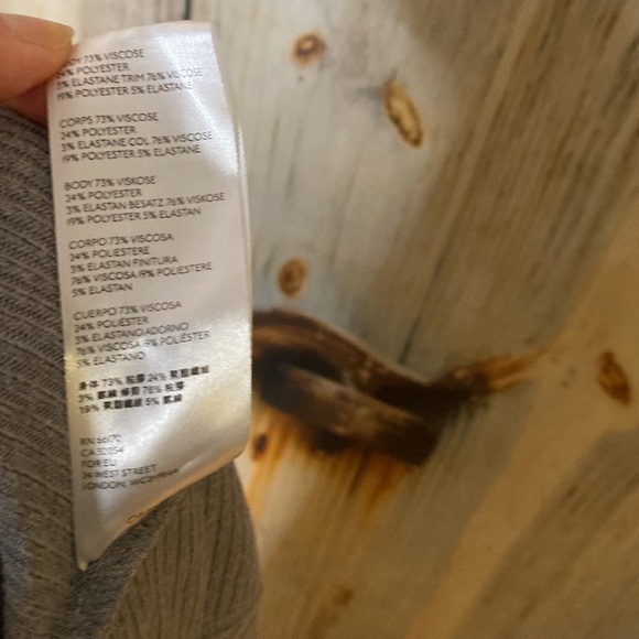 We the Free Oversized Slouchy Off Shoulder Soft Stretchy Waffle Fabric Top - Picture 5 of 5